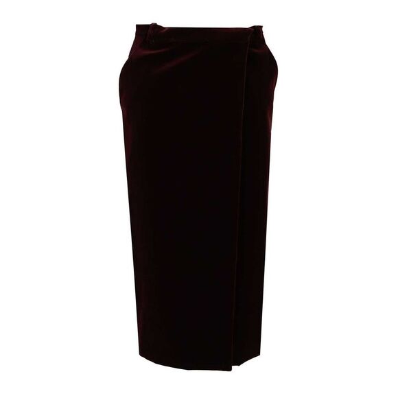 Saint Laurent Women Wrap Midi Skirt